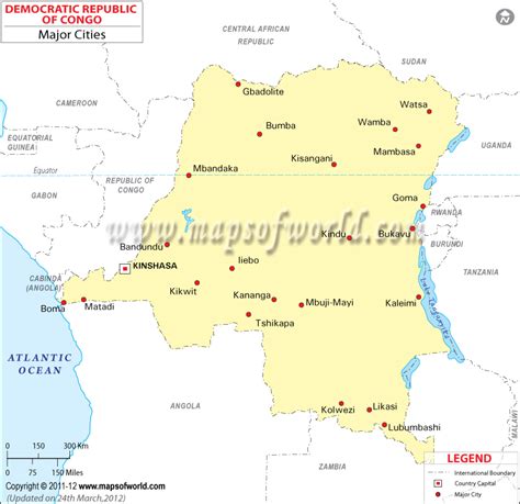 big cities in congo